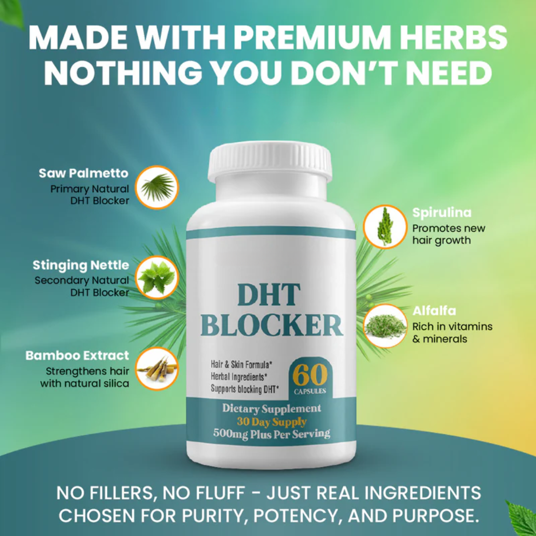 DHT Blocker – Natural Formula for Thicker Hair, Clearer Skin & Stronger Immunity