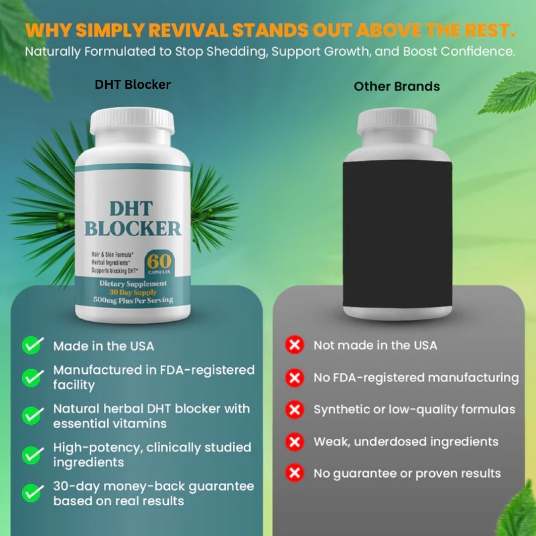 DHT Blocker – Natural Formula for Thicker Hair, Clearer Skin & Stronger Immunity