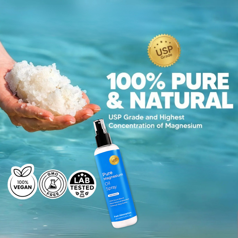 Magnesium Oil Spray | Calm Anxiety, Ease Cramps & Sleep Deeper in Just 5 Sprays a Day