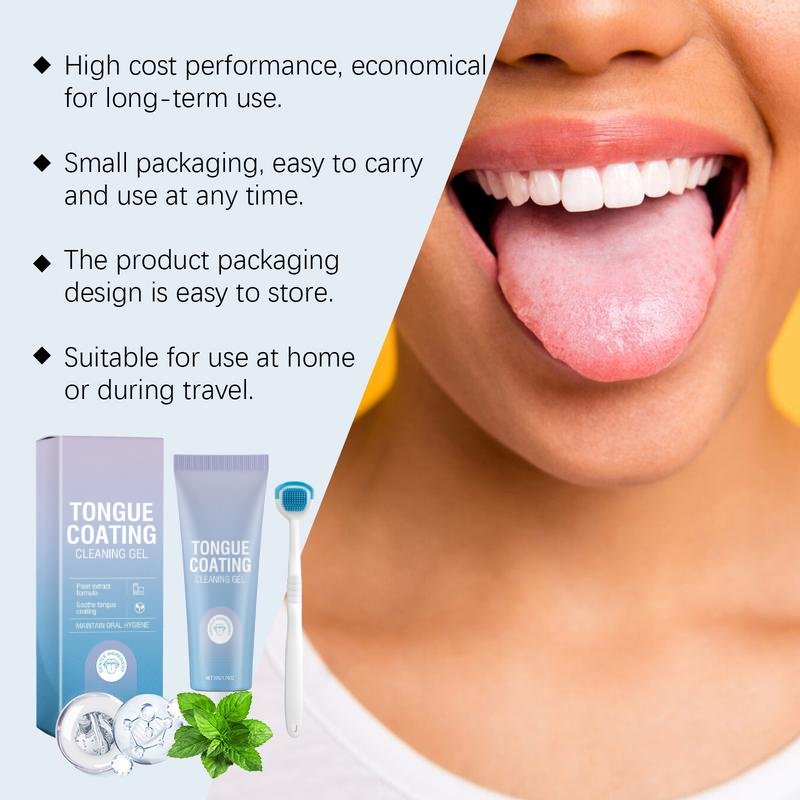 Tongue Coating Cleaning Gel | Eliminate 97% of Bad Breath in Just 60 Seconds – Enjoy Lasting Freshness for Hours