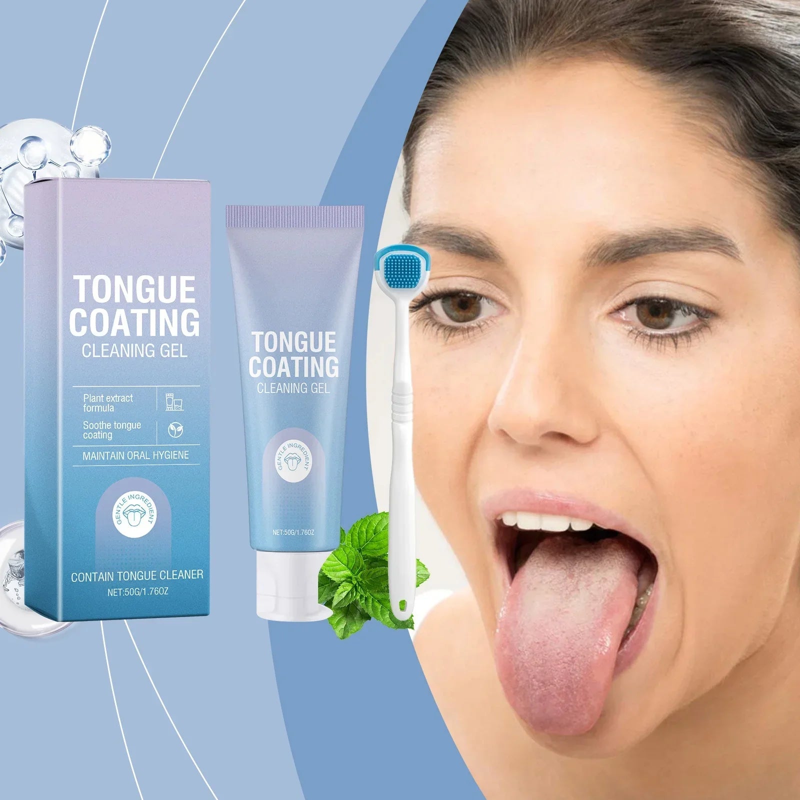 Tongue Coating Cleaning Gel | Eliminate 97% of Bad Breath in Just 60 Seconds – Enjoy Lasting Freshness for Hours