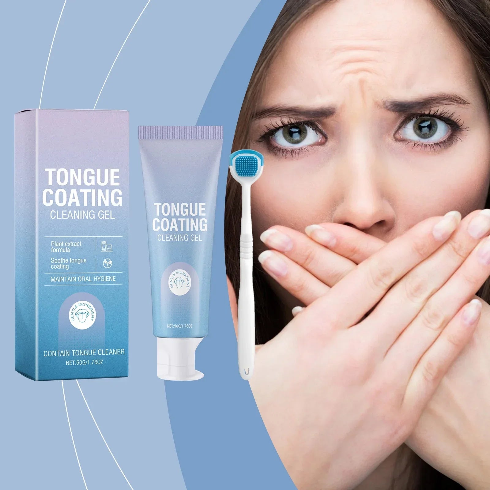 Tongue Coating Cleaning Gel | Eliminate 97% of Bad Breath in Just 60 Seconds – Enjoy Lasting Freshness for Hours