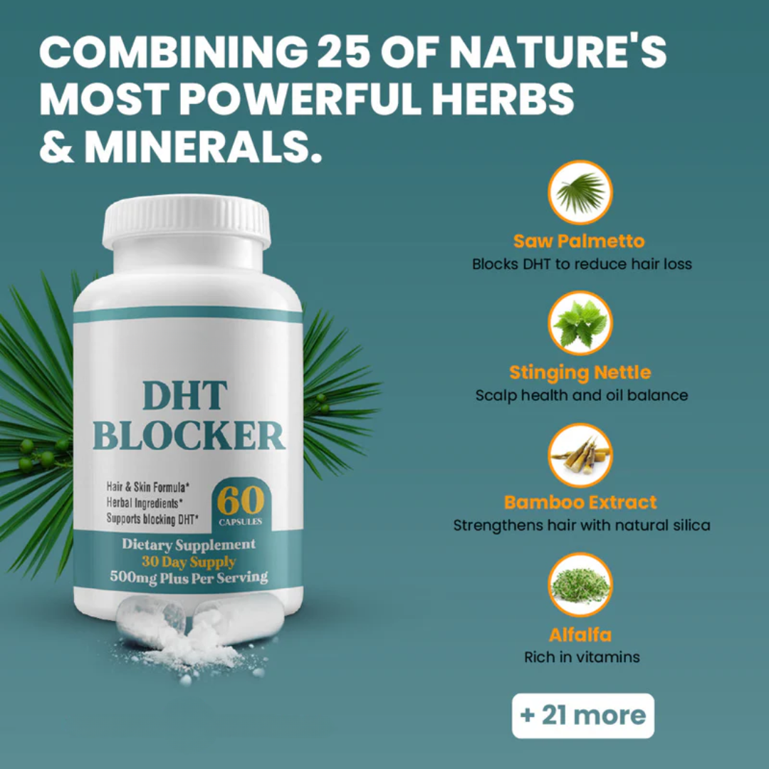 DHT Blocker – Natural Formula for Thicker Hair, Clearer Skin & Stronger Immunity