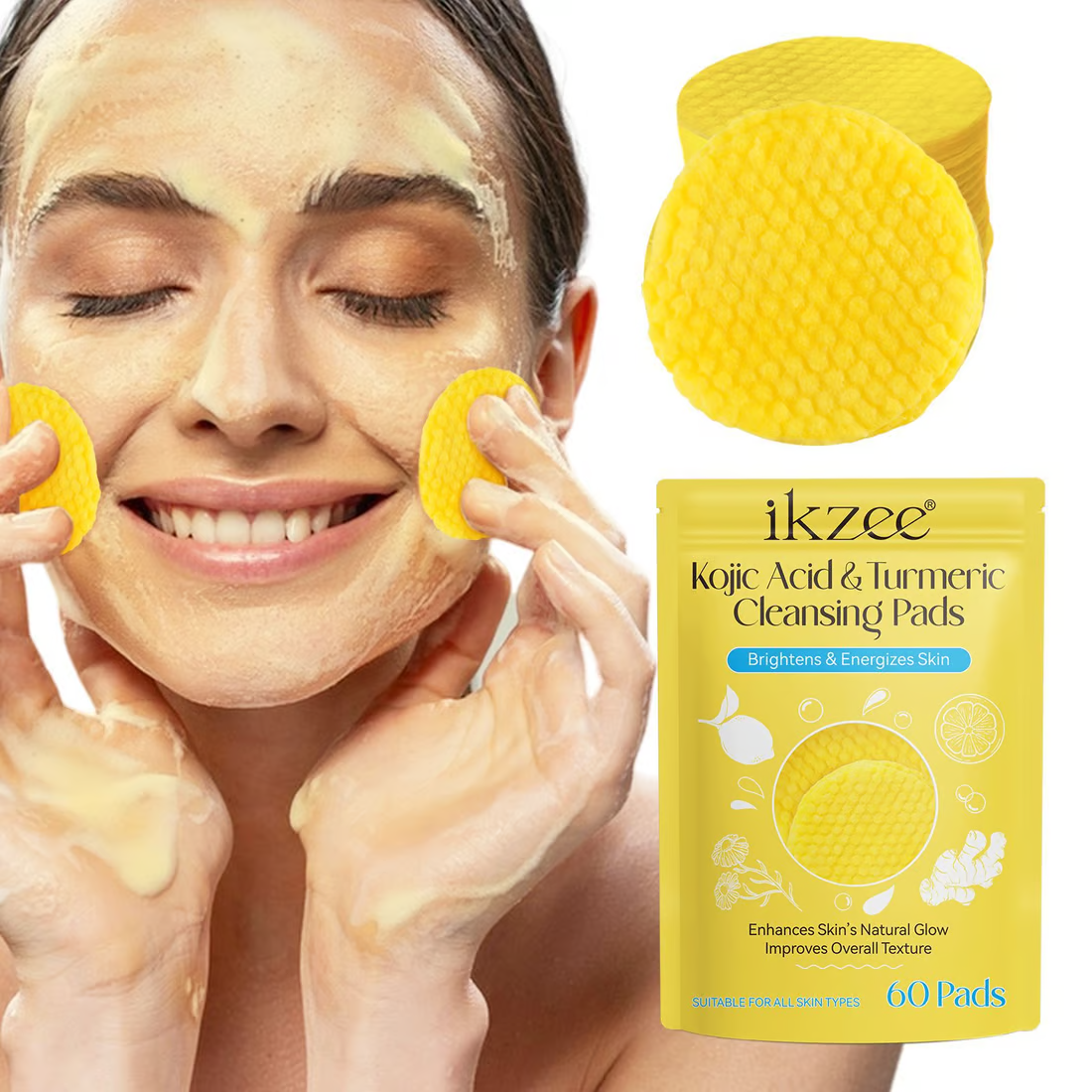 Turmeric Cleansing Exfoliating Pads Facial Cleansing Skincare