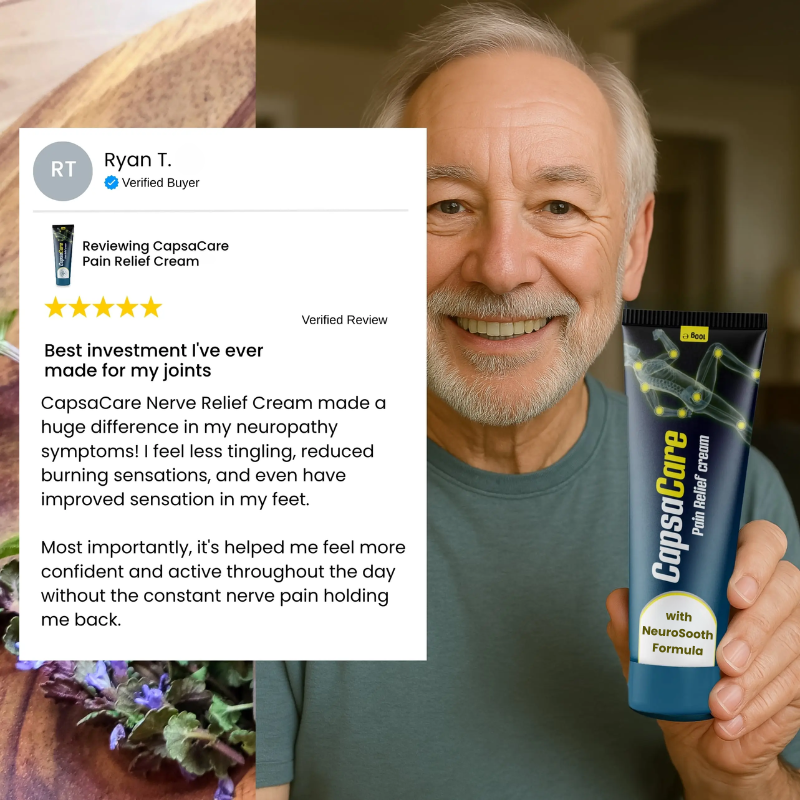 CapsaCare Neuropathy Relief Cream | Fast Nerve Pain Relief in Just 5–10 Minutes